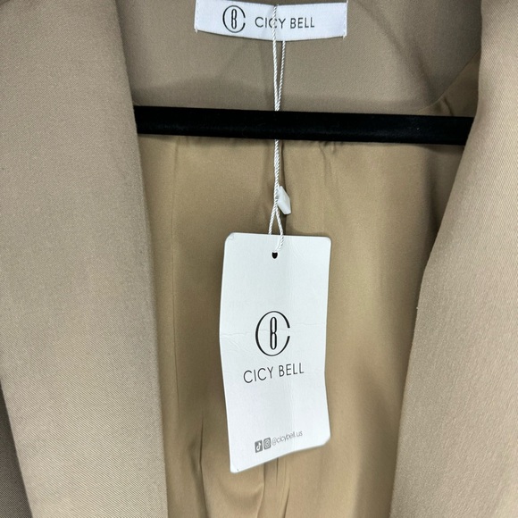 Tan casual work office blazer size xs - Picture 8 of 8